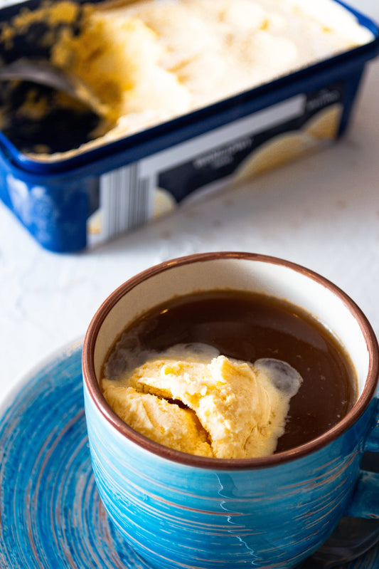 Homemade Affogato Chai Latte