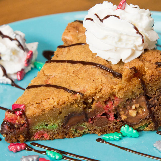 Holiday Chocolate Chip Cookie Pie