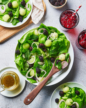 Honeydew and Blackberry Salad