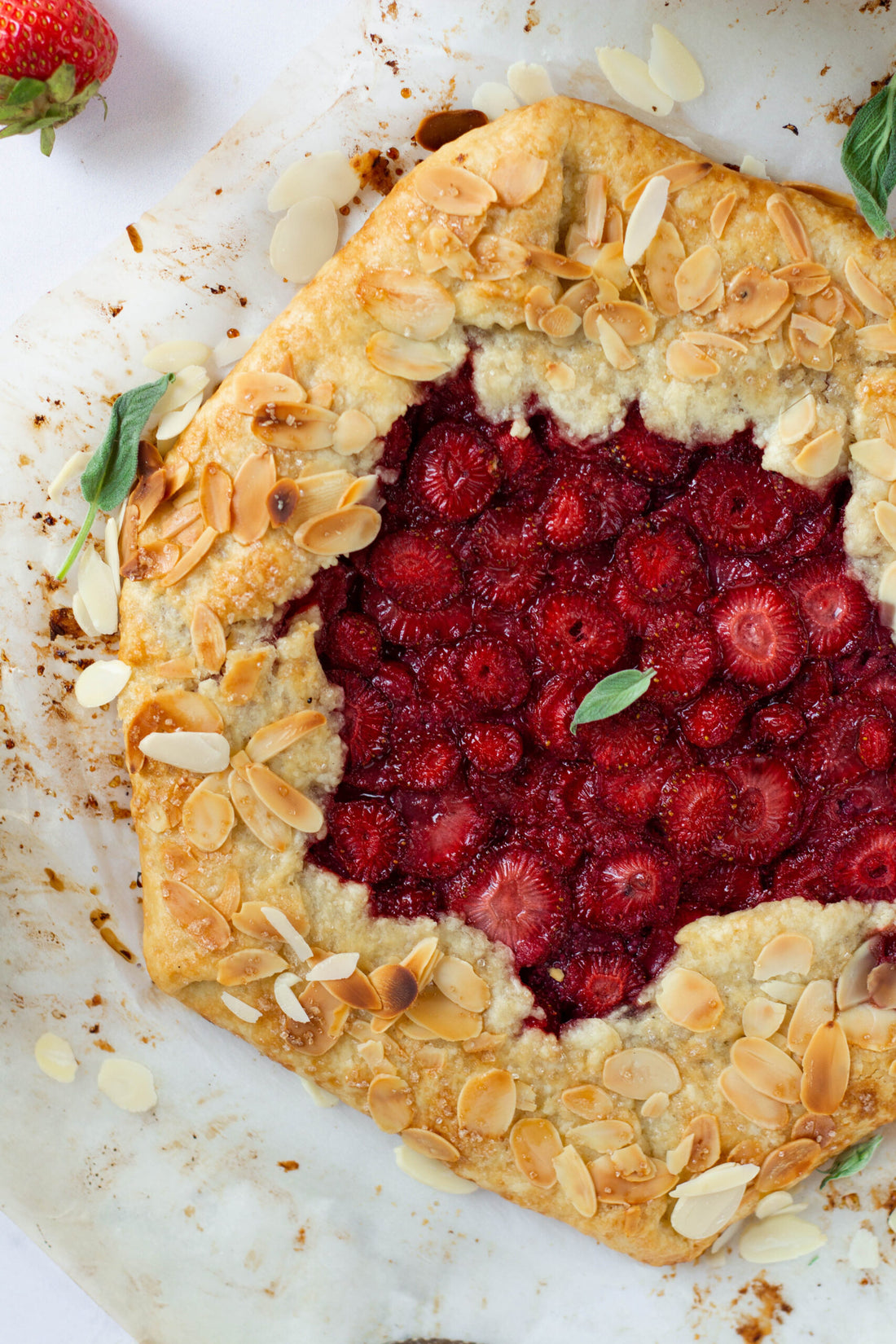 Strawberry Galette with Almonds||Strawberry Galette with Almonds||Simple Healthy Recipes||Strawberry Galette with Almonds||Strawberry Galette with Almonds||Cooking Tips||Cooking Recipes