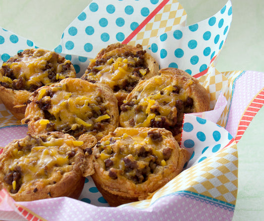 Kid Friendly Cheeseburger Cups