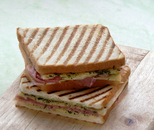 Grilled Ham and Swiss Cheese Sandwiches