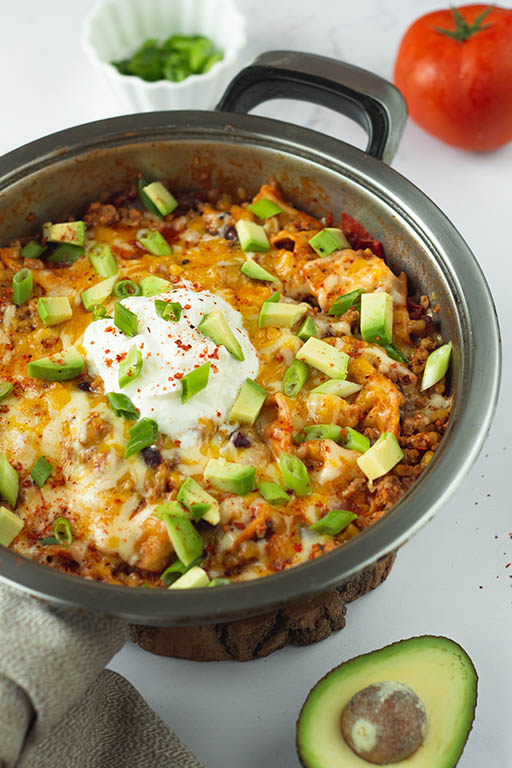 Beef Burrito Skillet