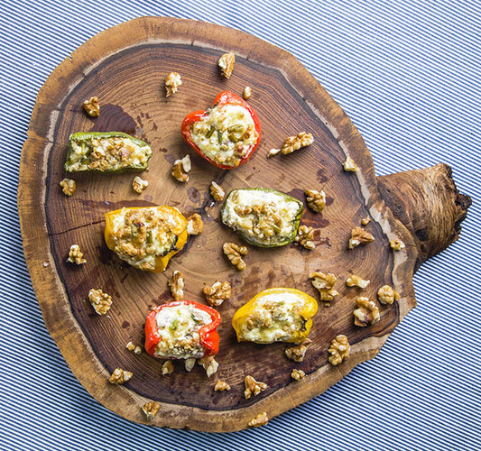 Creamy Cheese Stuffed Baby Bell Pepper