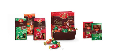 Jelly Belly Gourmet is Releasing Chocolate Truffles & Bars in Their Iconic Shape and Flavors