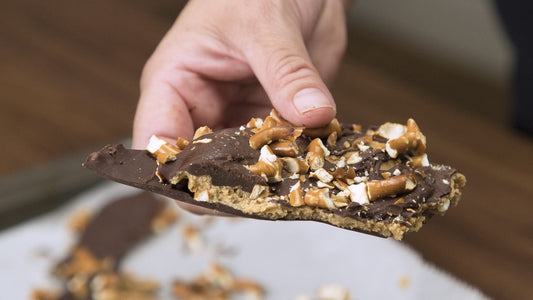 Peanut Butter Stuffed Chocolate Bark