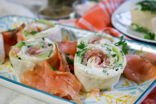 Smoked Salmon and Cream Cheese Roll-Ups