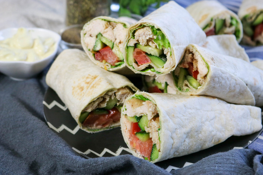 Roasted Chicken Wrap Roll-Ups