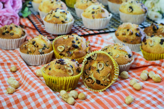 Chocolate Chips and Hazelnut Muffins