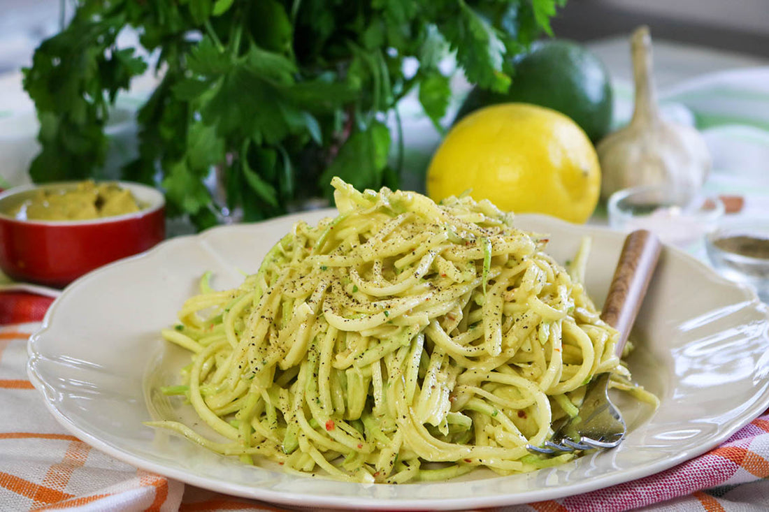 Zucchini Pasta with Creamy Avocado Sauce