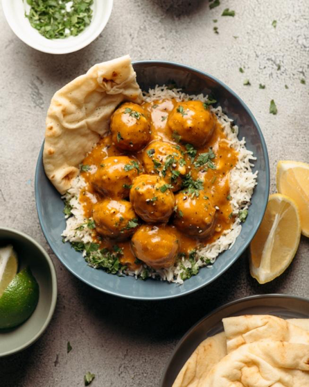 Coconut Curry with Chicken Meatballs