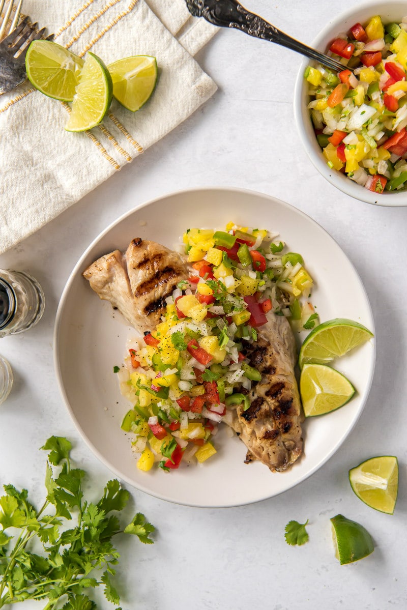 Red Snapper with Pineapple Salsa