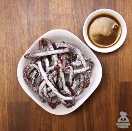 Red Velvet Funnel Cake Fries