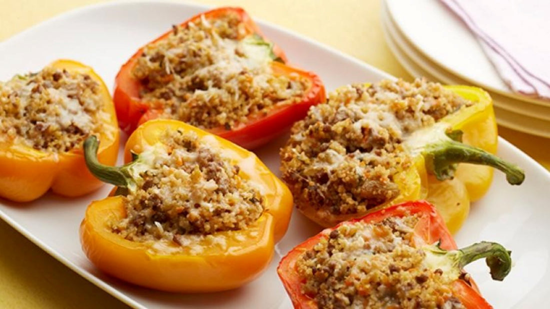 Sweet and Sour Couscous Stuffed Peppers
