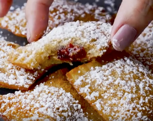 Deep Fried PB & J “Ravioli