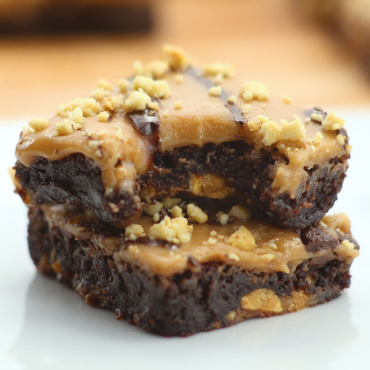 Snickers Fudge Brownie Bars