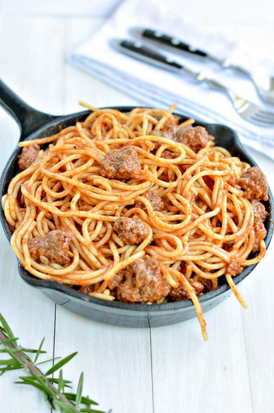 Keto Spaghetti and Meatballs with Zero Carbs Noodles