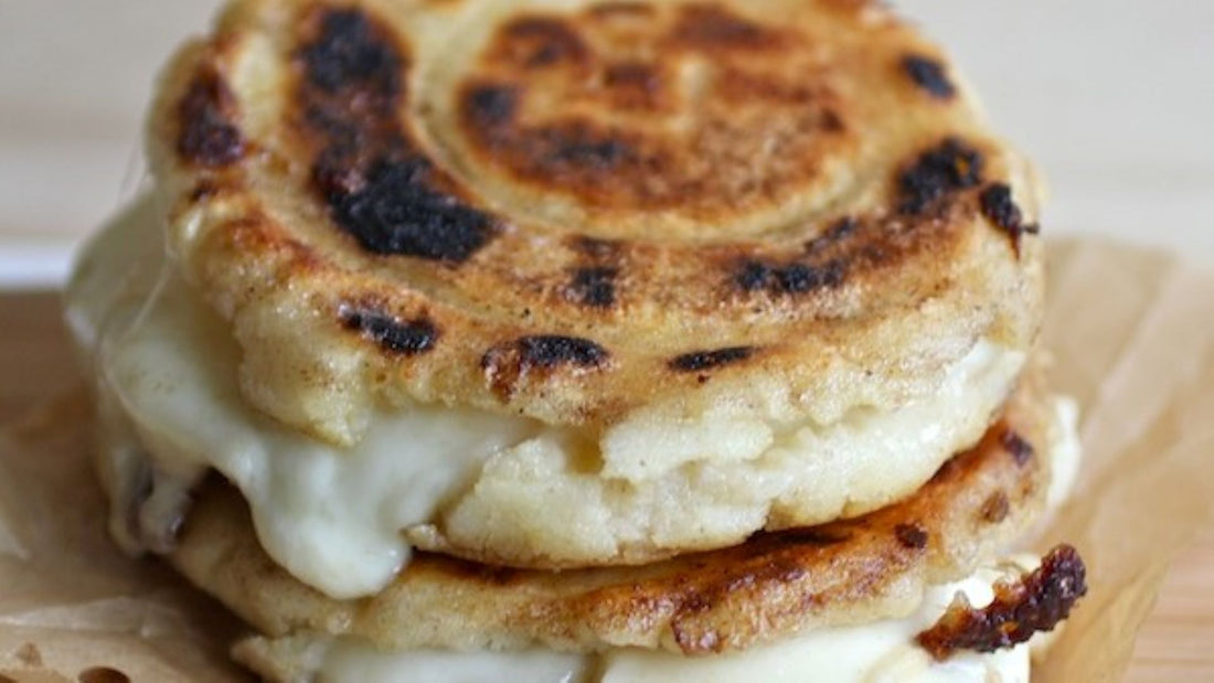 Stuffed Grilled Cheese Arepas
