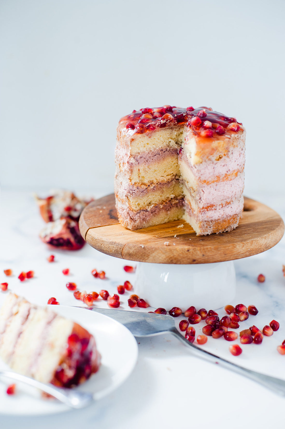 The Ultimate Pomegranate Mousse Cake