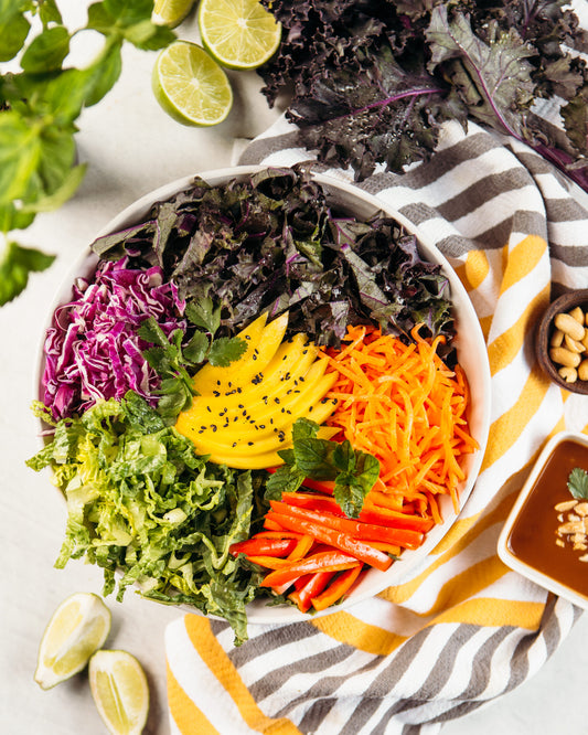 Thai Peanut Kale Salad