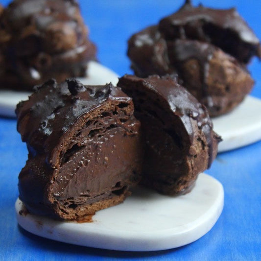 Triple Chocolate Cream Puffs