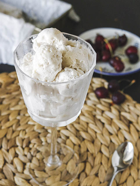 Vegan Banana Vanilla Ice Cream