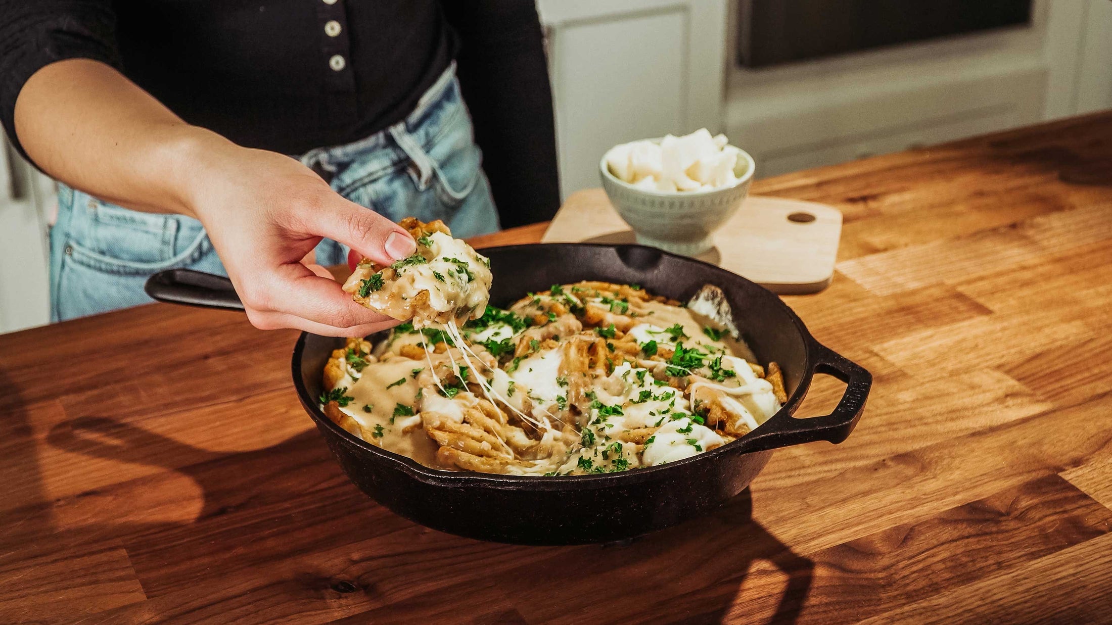Waffle Fry Poutine Cooking Panda
