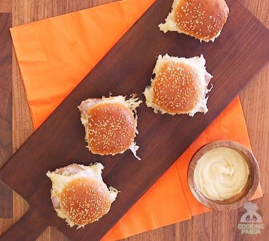 Beer-Glazed Brat & Sauerkraut Sliders