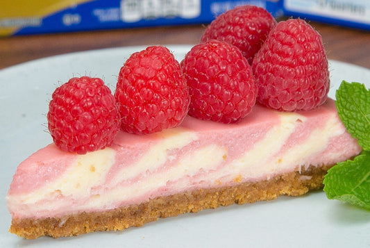 Zebra Raspberry Cheesecake