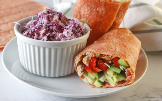 Crunchy BBQ Ranch Grilled Chicken Wraps