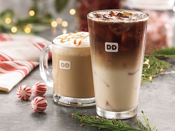 Holiday Beverages||Dunkin' Donuts Holiday||Boston Kreme Croissant||Bacon Breakfast Sandwich