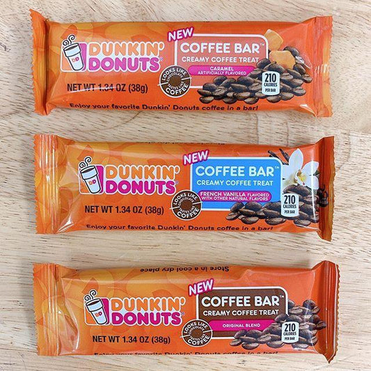 Seeking The Perfect Afternoon Snack? Dunkin's Coffee Flavors inspired Candy Bars are here!