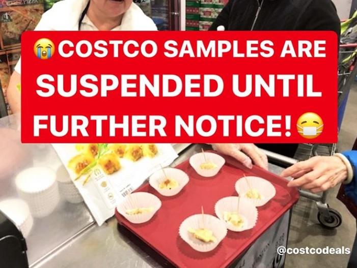 Costco is Suspending All Sampling due to Coronavirus