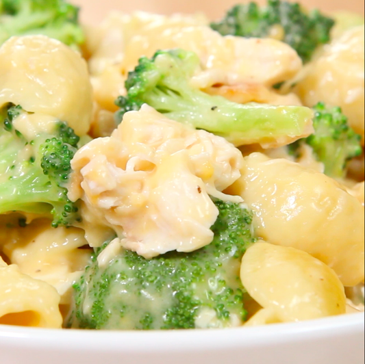 Broccoli Cheddar Chicken Shells