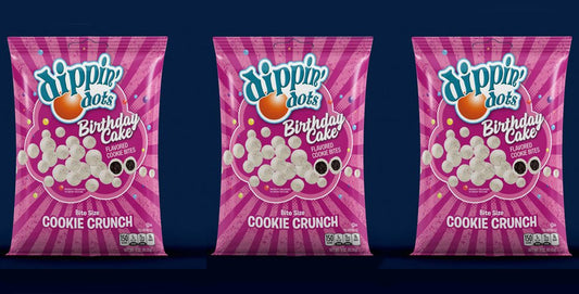 Dippin' Dots New Birthday Cake Cookie Bites Are Both Crunchy And Creamy