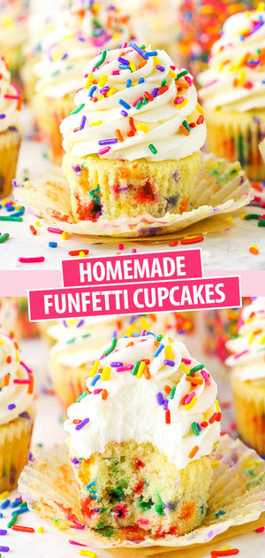 fluffy funfetti cupcakes