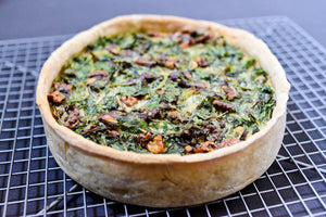 Green Quiche with Walnuts