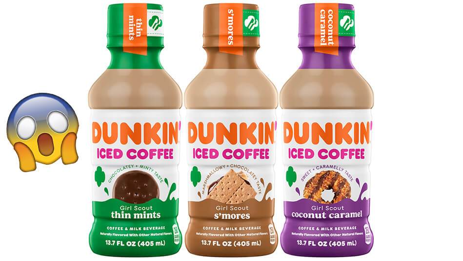 NEW Dunkin' Girl Scouts Flavor Iced Coffee