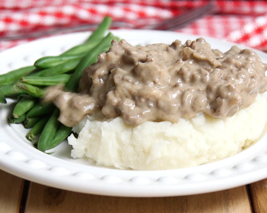 Schoolhouse Hamburger Gravy||Schoolhouse Hamburger Gravy||Schoolhouse Hamburger Gravy||Schoolhouse Hamburger Gravy