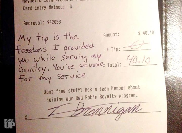 rangerup||Customer Leaves Controversial Note On Receipt