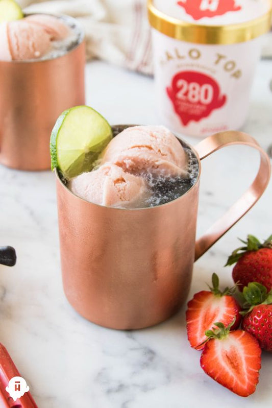 Strawberry Moscow Mule Float