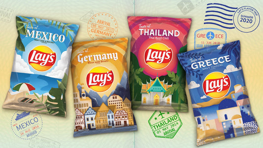 Lay's New Chip Flavors Inspired by Four International Countries: Thailand, Germany, Greece and Mexico!