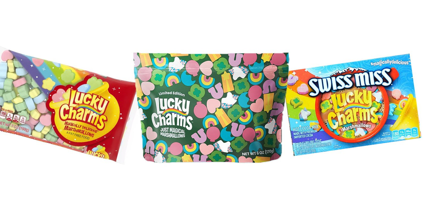 Lucky Charms Selling Bags of Just Marshmallows PLUS Hot Cocoa