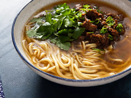 Hot and Numbing Shredded Lamb Noodle Soup Recipe