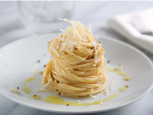 Thick Spaghetti, Parmigiano Cheese And Olive Oil