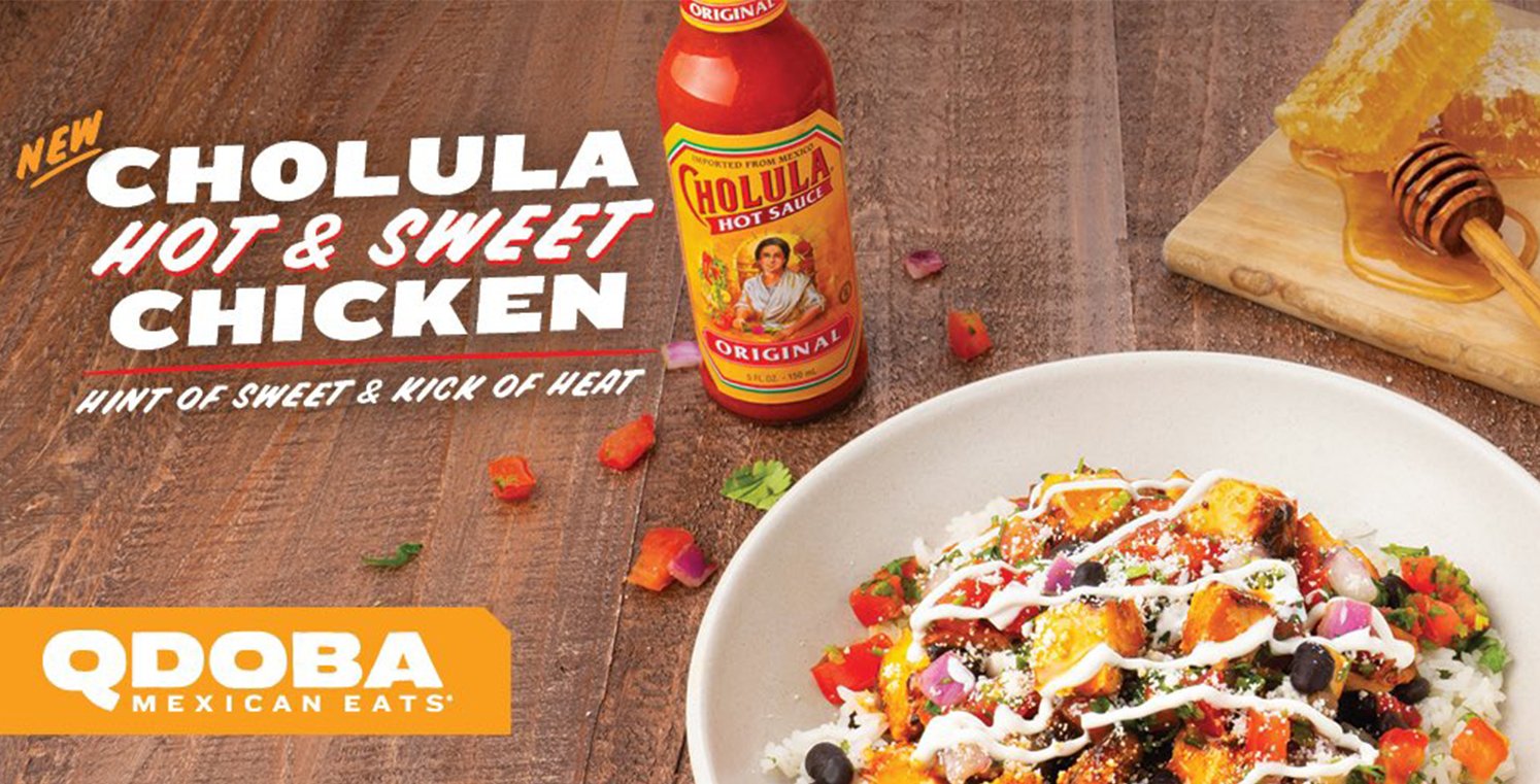 QDOBA's New Cholula® Hot & Sweet Chicken Cooking Panda