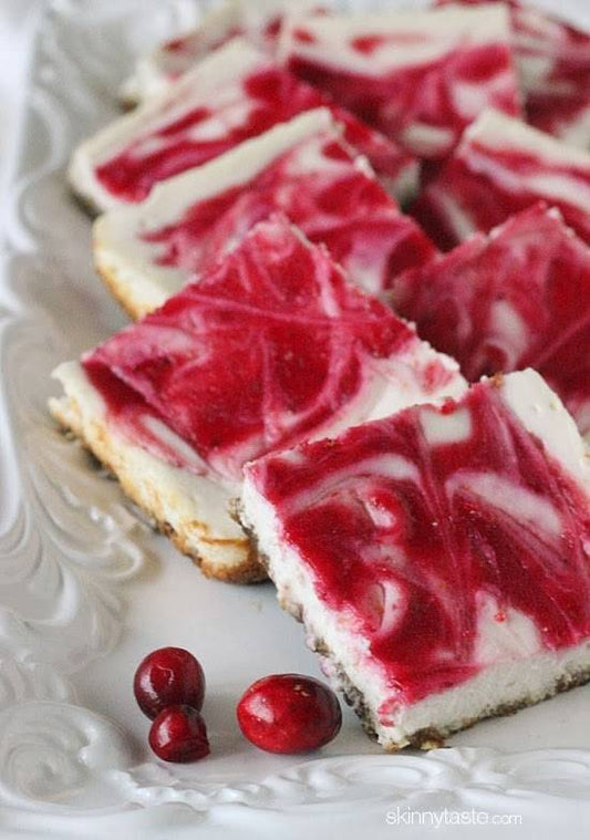 Cranberry Swirl Cheesecake