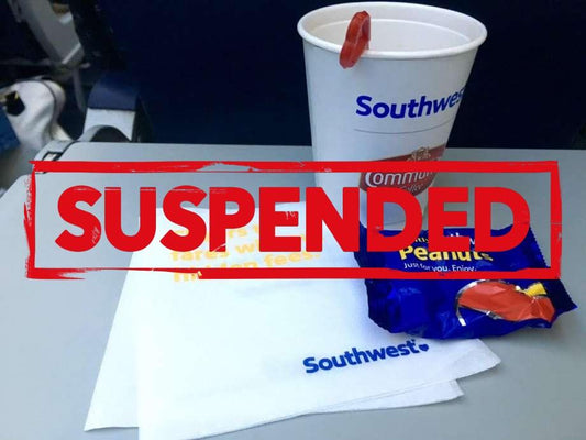 Southwest Airlines Will Temporarily Suspend Beverage And Snacks On Flights