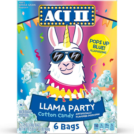 Popcorn that Pops Blue but tastes like Cotton Candy?